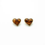 Cocoa Heart Earrings