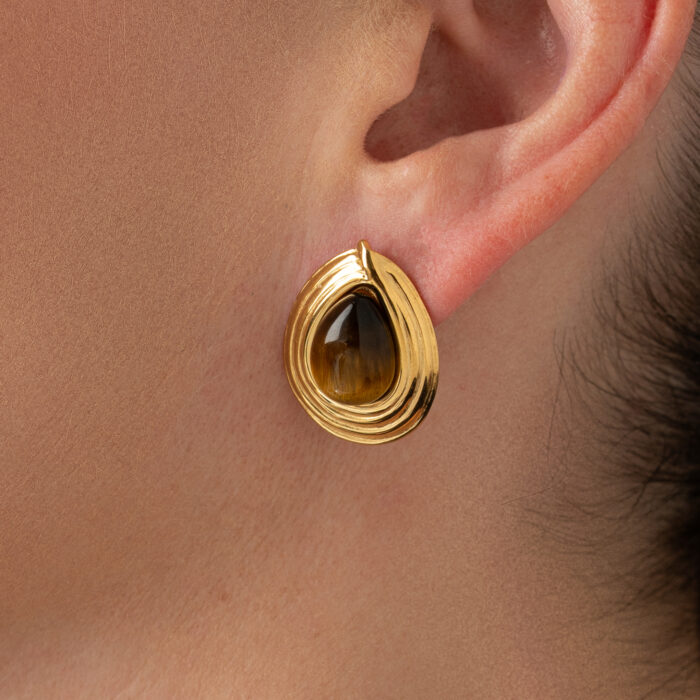 Golden Mocha Earrings - Image 2