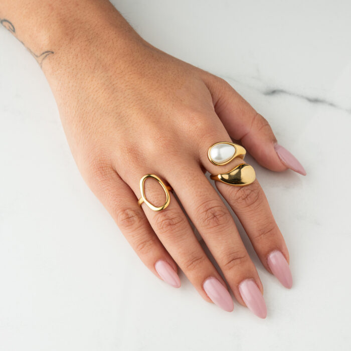 Half Pearl Ring - Image 3