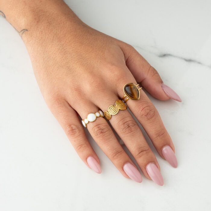 Linear Cocoa Ring - Image 2