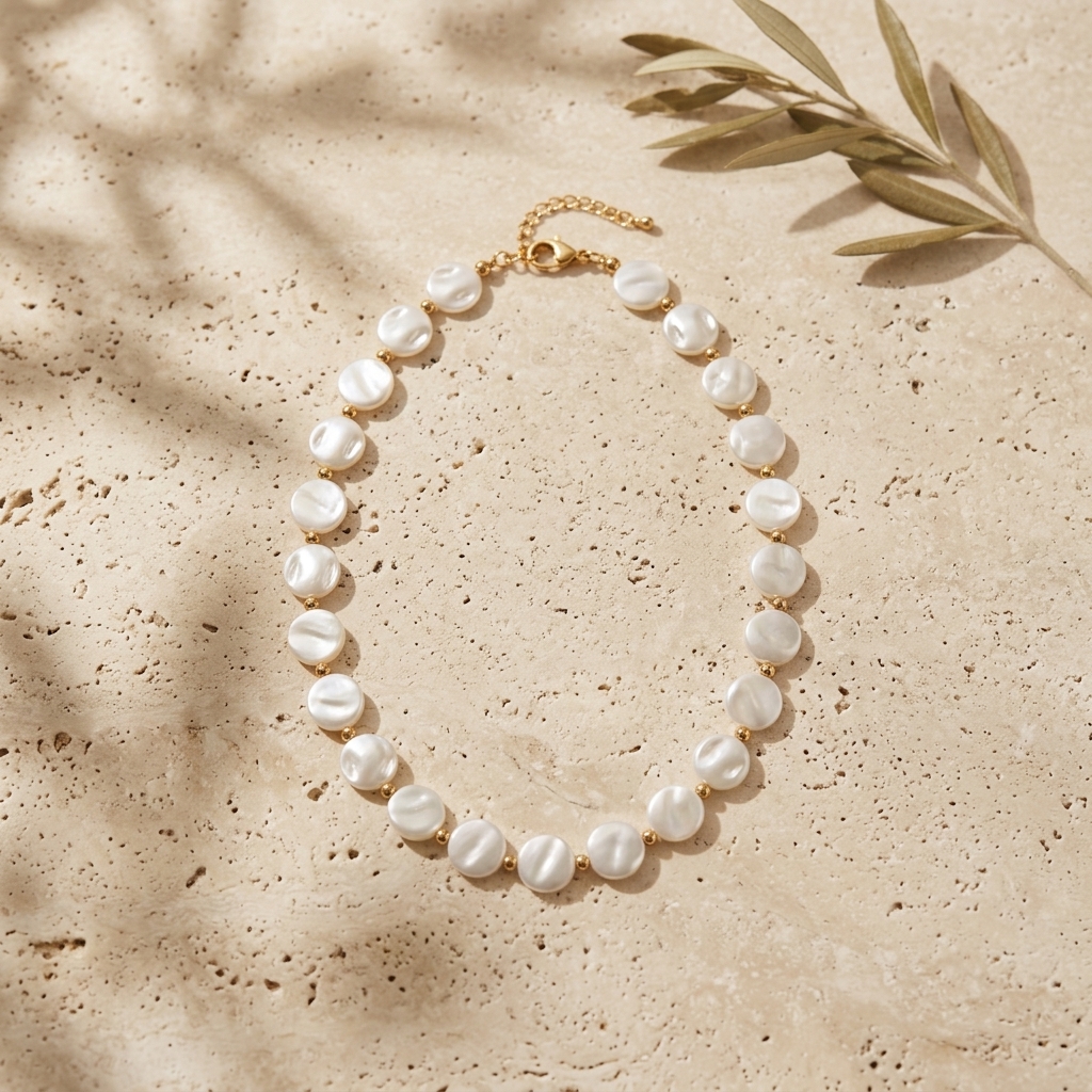 5796_1 Bridal Summer Necklace - Image 1